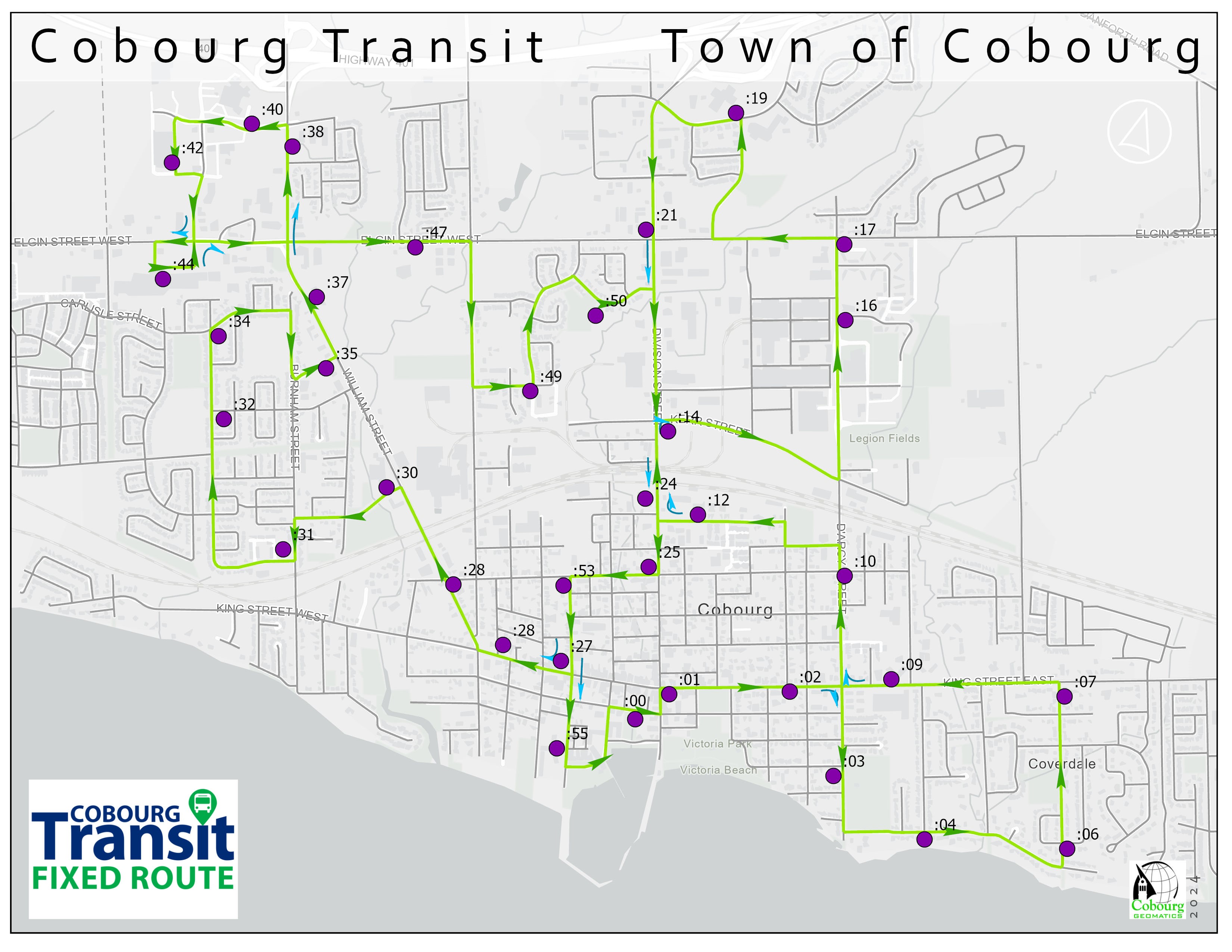 Fixed Route Map